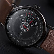 2022 Unique Fashion Casual Mens Brand Waterproof Quartz Watch Men Military Leather Sports Watches Man Clock Relogio Masculino 2024 - buy cheap