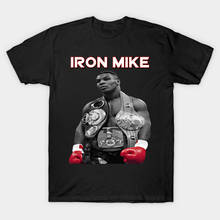 Mike campeão de ferro tyson camiseta. Camiseta masculina de manga curta de gola redonda, camiseta de verão de algodão 2024 - compre barato