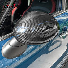 Наклейка на Корпус зеркала заднего вида для BMW Mini Copper R55 R56 R57 R60 R61 F55 F56 F54 F60, Стайлинг автомобиля из углеродного волокна 2024 - купить недорого