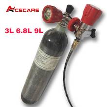 Acecare 3L/6.8L/9L CE Air Tank 4500Psi Carbon Fiber PCP Cylinder Scuba Hpa Hunting Refill Sets Air Rifle Paintball Mfr 2021 2024 - buy cheap