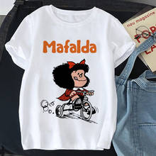 Summer Women T-shirt Fashion Toda Mafalda Cute Cartoon T Shirt Women Harajuku Print Short Sleeve Kawaii Girl Top Tee Shirt 2024 - buy cheap