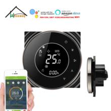 HESSWAY 4p 2 pipe fan coil home thermostat wifi temperature controller for air conditioner alexa google home 2024 - buy cheap