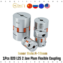 HLTNC 1pc XB Coupler Aluminium Plum 2 Jaw Flexible Shaft Coupling D20 L25 Motor Connector Flexible Coupler for cnc 3d printer 2023 - buy cheap