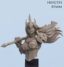 Busto anicent warrior feminino sem base, figura de resina tamanho em miniatura sem pintura, 1/12 2024 - compre barato