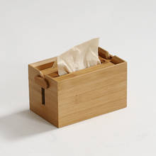 Бамбуковая коробка для салфеток креативный Тип сиденья рулон держатель для бумаги салфетка для салфеток для ванной комнаты органайзер для салфеток для лица 2024 - купить недорого