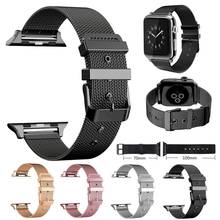 Ремешок «Миланская петля» для apple watch band 44 мм 40 мм 38 мм 40 мм, браслет из нержавеющей стали для iwatch band Series 5 4 3 2 1, 44 2024 - купить недорого
