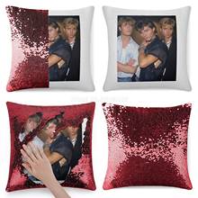 A-Ha Sequin Pillowcase Glitter Throw Pillow for Party Cafe Home Sofa Aha Aha Band Music Vintage 8s Boy Band Take on Me Morten Ha 2024 - buy cheap