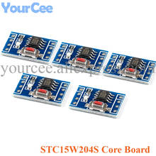 5 шт. STC15W204S 51 Core, обучающая макетная плата, модуль SCM, микроконтроллер, системная плата SOP8 STC15F104E 2024 - купить недорого