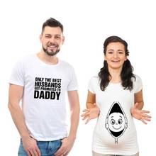 Camisetas de talla grande para parejas embarazadas, ropa a juego para mamá, papá y ser, 1 ud. 2024 - compra barato