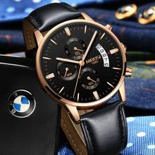 NIBOSI Mens Watches Top Luxury Brand Waterproof Casual Wrist Watch Chronograph Quartz Military Genuine Leather Relogio Masculino 2024 - buy cheap