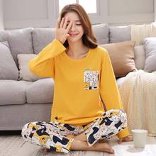 SLPBELY Cartoon Pajamas Set Leisure Women Pyjamas Girl Sleepwear Night Suit Home Wear Women Summer  Autumn Nightwear 2024 - buy cheap