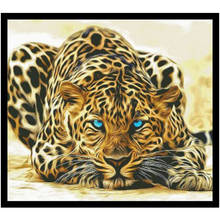 Leopard patterns Counted Cross Stitch 11CT 14CT 18CT  DIY Chinese Cross Stitch Kits Embroidery Needlework Sets 2024 - buy cheap