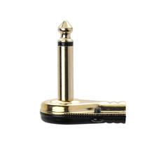 1/4" 6.35mm Mono Jack Right Angle Plug Flat Male Guitar Effects Pedal Connector 2024 - buy cheap