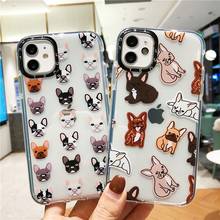 Cute Cartoons clear dog Couple's soft Case For iPhone 11 12 Pro Max mini 7 8 Plus XR X XS MAX SE 2 luxury phone cover fundas 2024 - buy cheap