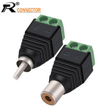 Conector R macho y hembra para videovigilancia, conector RCA macho a AV, estándar internacional, 1 par 2024 - compra barato