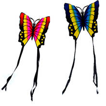 Воздушный змей в виде бабочки с ручкой для занятий спортом на открытом воздухе 2024 - купить недорого