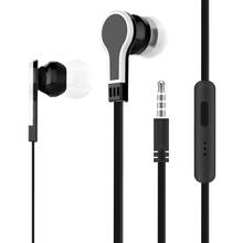 Fones de ouvido intra-auriculares com fio, headset esportivo com microfone de 3.5mm e 1.2m estéreo com grave profundo para iphone, samsung, huawei, xiaomi, vivo, oppo 2024 - compre barato