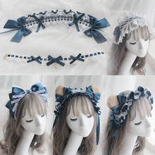 Detective Bear Headdress Poison Mushroom Hair Band Necklace Bear Ear Side Clip Lolita Hair Accessories Lolita 2024 - buy cheap