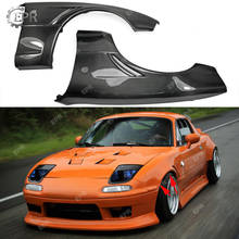 Para mazda mx5 na6 na8 jdm frente de fibra carbono mais amplo ventilado fender + 20mm corpo kit tuning parte guarnição para mx5 carbono frente fender 2024 - compre barato