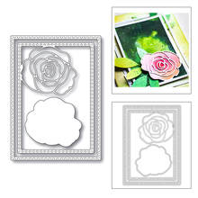 2020 New Rectangle Layering Photo Frame Flower Embossing Metal Cutting Dies For Making Greeting Card Paper Scrapbooking No Stamp 2024 - buy cheap