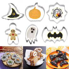 CYUAN Halloween Cookie Cutter Pastry Fondant Mold Stainless Steel Sugar Craft Cake Mold Decorating Frame Cutters Baking Tool 2024 - buy cheap