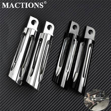 Motorcycle CNC Male Mount Style Foot Pegs Footrest Pedal Black/Chrome Aluminum For Harley Dyna Softail Sportster Touring Fatboy 2024 - buy cheap