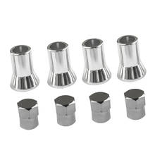 4 Sets American Car Truck TPMS Tire Valve Stem Cap 13.5mm+Sleeve Covers 20mm 2024 - buy cheap