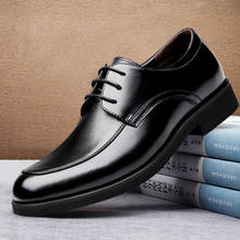 Mens Formal Shoe Mens Genuine Leather Dress Shoes for Men Oxford Business Shoe Men Classic Elegant Lace Up Groom Wedding Shoes 2024 - buy cheap