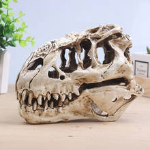 SOLEDI аквариумные украшения Реалистичные тираннозавр подарки с черепами реплики коллекционные вещи уникальный динозавр аквариум ремесло скелет 2024 - купить недорого