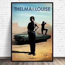 Thelma & louise pintura em tela filme carro arte impressão cartaz da parede moderno e minimalista quarto sala de estar decoração 2024 - compre barato