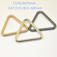 20PCS Silver Gold Gunblack Triangles Buckle Handbag Belt Single Ring Leather Bag DIY Accessories 17mm 25mm 30mm 35mm 2024 - buy cheap