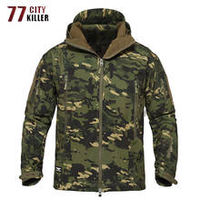 77City Killer Tactical Jacket Men Military Waterproof Shark Soft Shell Warm Windbreaker Coats Camouflage Hooded Mens Jackets 2024 - buy cheap