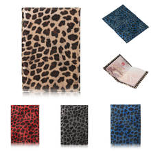 1pcs 4 Color Pu Leather Wild Leopard Style Passport Cover Case Card Case Passport Holder Id Card Holder Bank Card Holder 2024 - buy cheap