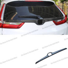 Lsrtw2017-acabamento em fibra de carbono para janela traseira, abs, acessórios de decoração, para honda crv 2017, 2018, 2019, 2020, 2021 2024 - compre barato