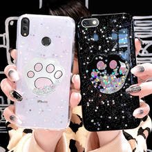 Estrelas Pegada Caso Telefone Para Huawei Honor Play 8x Max 8a 8s V20 8 9 10 20 Lite 7x 9x 7a 7c Pro V10 V9 10i 20i 9i Capa Mole 2024 - compre barato