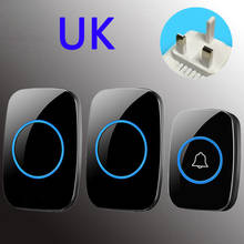 Music LED Wireless Doorbell Waterproof Door Bell EU/US/UK Plug Transmitter Outdoor Indoor Receiver Door Ring 300m Remote Control 2024 - buy cheap