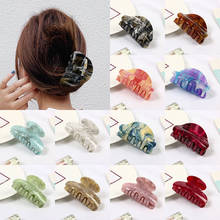 New Acrylic Hair Clip Claw Clip Elegant Colorful Hair Clips for Women Hair Claw Hairpin Girl Claw Clip Hairclip Hair Accessories 2024 - buy cheap