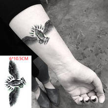 Pegatina de tatuaje temporal a prueba de agua para hombres y mujeres, tatuaje falso con alas de Ángel, arte corporal, Flash 2024 - compra barato