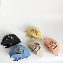 Gorros de bebé con estampado de dibujos animados para niño y niña, gorras de béisbol de algodón para niño y niña, sombreros para el sol al aire libre, gorra con visera 2024 - compra barato