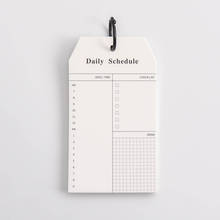 Livro sem fio simples de fazer uma lista, 50 folhas de livro para fazer o agendamento diário bloco de notas planejador de agenda fácil de levar h6456 2024 - compre barato