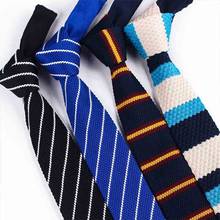 Linbaiway Men's Neck Ties Stripe Jacquard Necktie Accessories Daily Wear Cravat for Wedding Party Corbatas Gift Custom LOGO 2024 - buy cheap