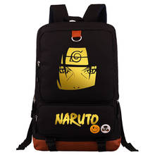 New Gold Anime Kakashi Boys Girls School Book Bags Women Bagpack Teenagers Patchwork Canvas Men Laptop Travel Student Backpack 2024 - buy cheap