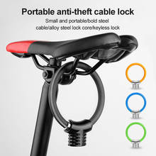 Portable Bicycle Ring Lock Cycling Car  Anti-theft Lock  Mini Safety Lock Bicycle Accessories Racket Bold Cable Steel Security 2024 - buy cheap