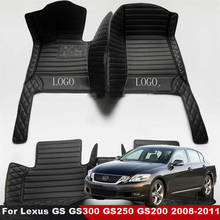 Alfombrillas de coche para Lexus GS GS300 GS250 GS200 2008 2009 2010 2011, accesorios, esteras de coche antisuciedad 2024 - compra barato