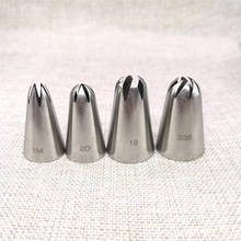 4PCS Stainless Steel Rose Flower Cake Tips Cream Icing Piping Decorating Nozzles Pastry Tools Fondant Tulip Nozzle Molds 2024 - buy cheap