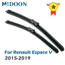 MIDOON Wiper Front Wiper Blades For Renault Espace V 2015 2016 2017 2018 2019 Windshield Windscreen Front Window 30"+28" 2024 - buy cheap