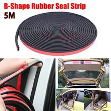 5M B-Shape Car EPDM Rubber Seal Strips Door Hood Trunk Trim Edge Moulding Rubber Weatherstrip Seal Strip Car-Styling Accessories 2024 - купить недорого