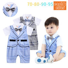 Clothes For Newborn 2021 Summer New British Style Children Gentleman Dress Jumpsuit Children Romper Baby Boy Romper 3-18 Month 2024 - buy cheap