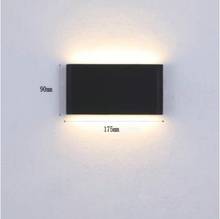 Decoración moderna para interiores y exteriores con doble cabezal, lámpara LED de pared de aluminio resistente al agua IP65 6W / 12W 2024 - compra barato