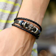 CIBOCIBO ретро браслет для мужчин фирменный дизайн мужской s браслет очаровательный кожаный плетеный веревочный браслет на руку простой браслет Hombre 2019 2024 - купить недорого